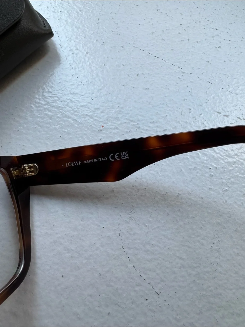 Loewe Chunky Anagram LW50042I Shiny Havana Eyeglasses 55-16-140 + Case